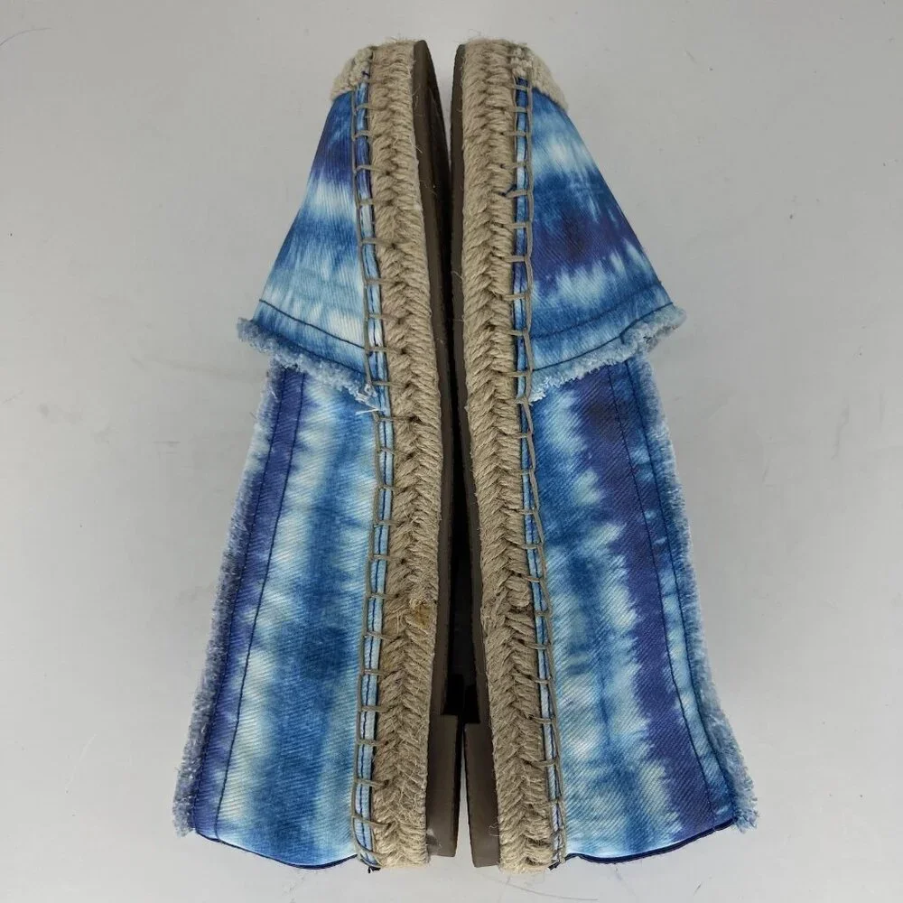 Nine West Maybe 2 TieDye Canvas SlipOn Sandals Womens Size 7.5 Espadrilles Shoes - Picture 6 of 9
